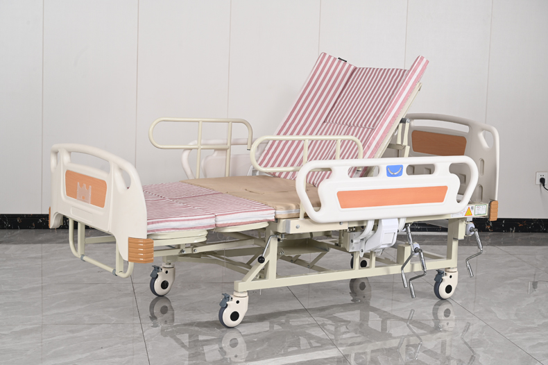 大護欄手動護理床整體翻身